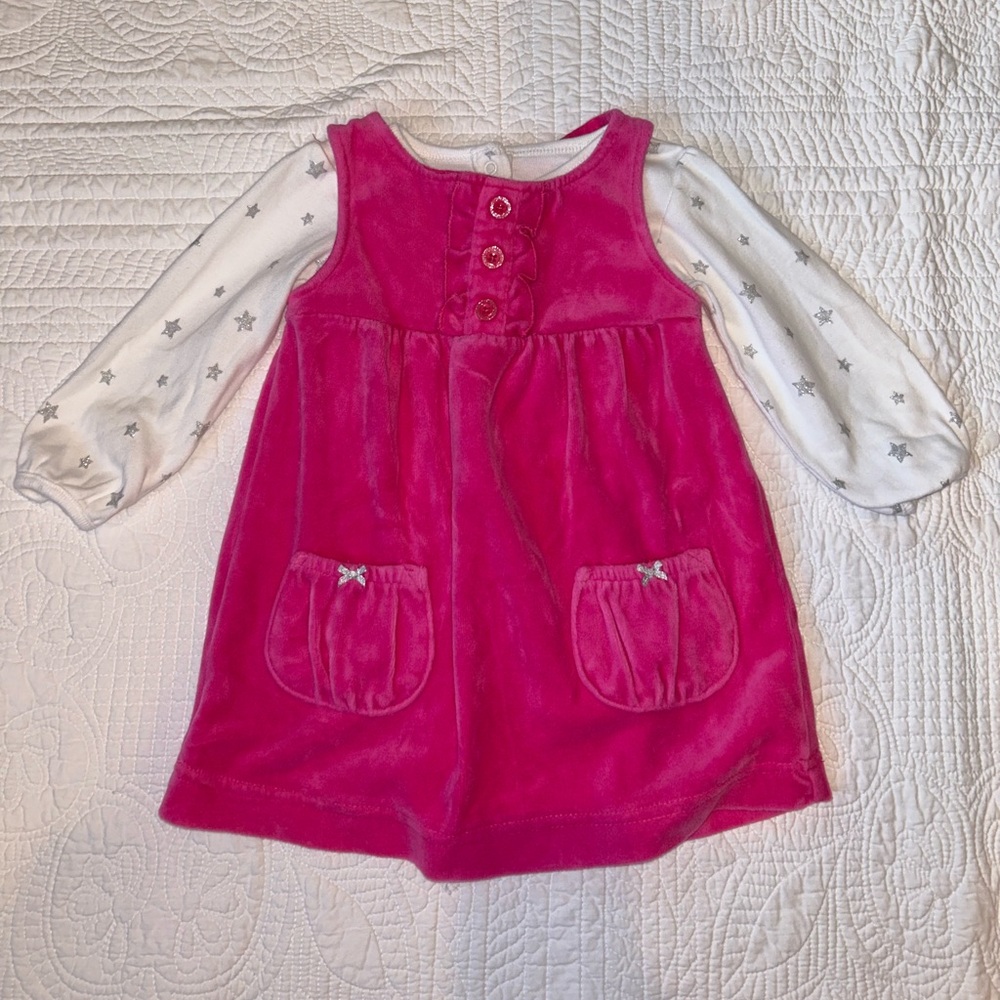 Carters velour jumper and bodysuit 18 months